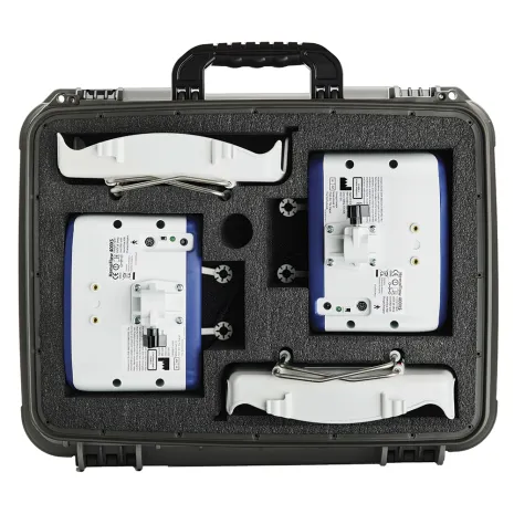 Transport case for two HemoFlow devices